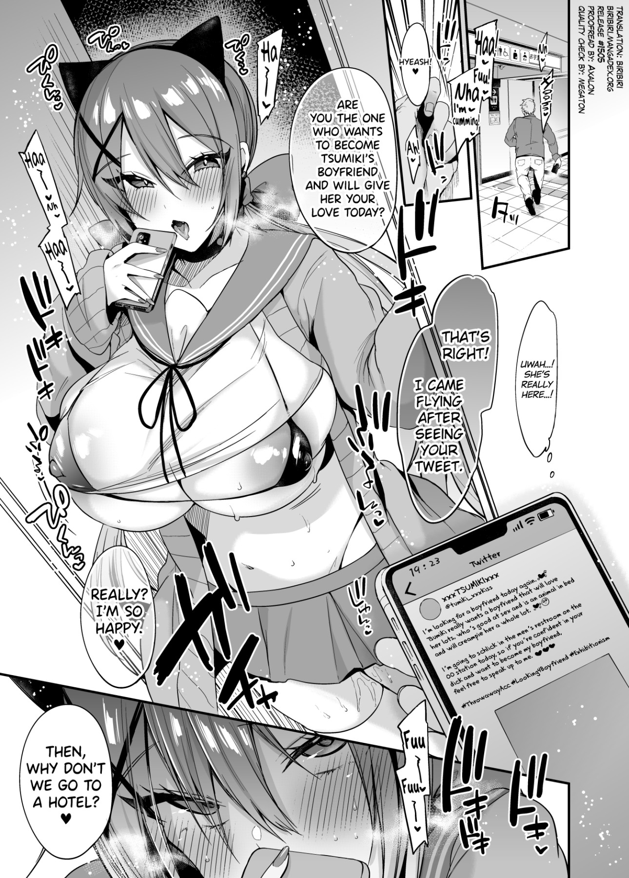 Hentai Manga Comic-Tsukimi-chan's Love - A High School Girl You Can Fuck On The Spot-Read-2